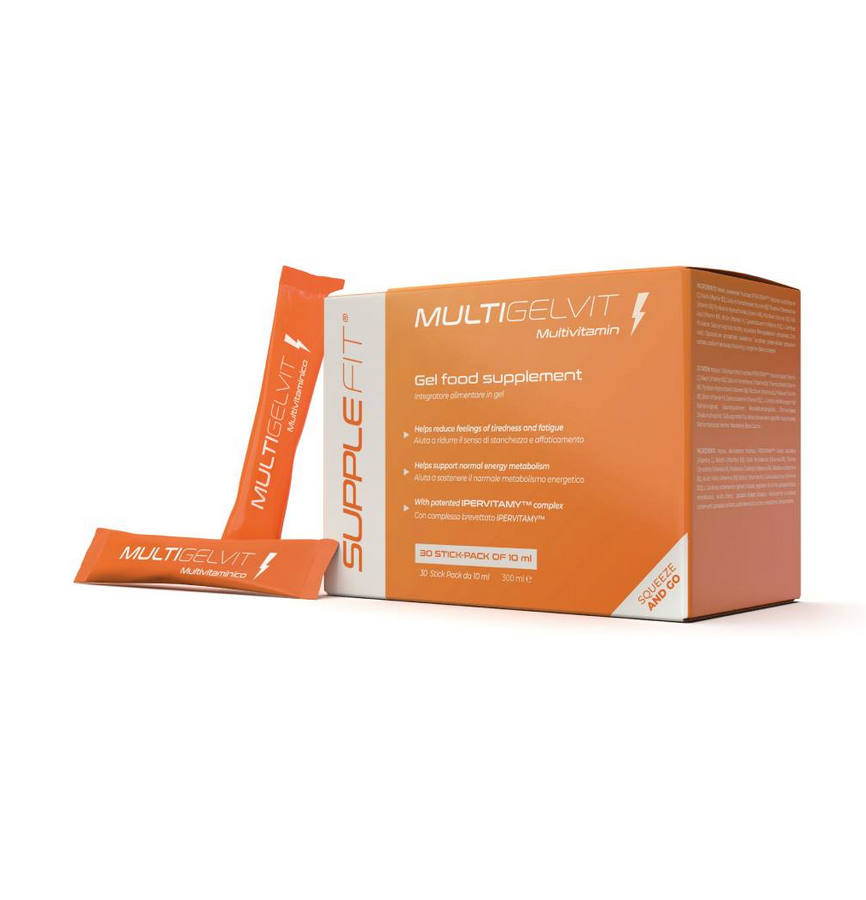 INTB026 Multigelvit Complément alimentaire multivitaminé en gel 30 sachets