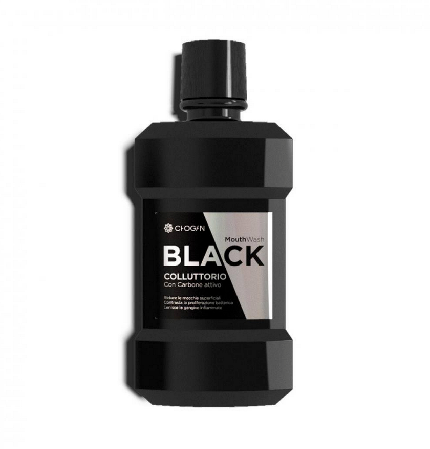 BLK04 Bain de bouche noir au charbon actif 250 ml