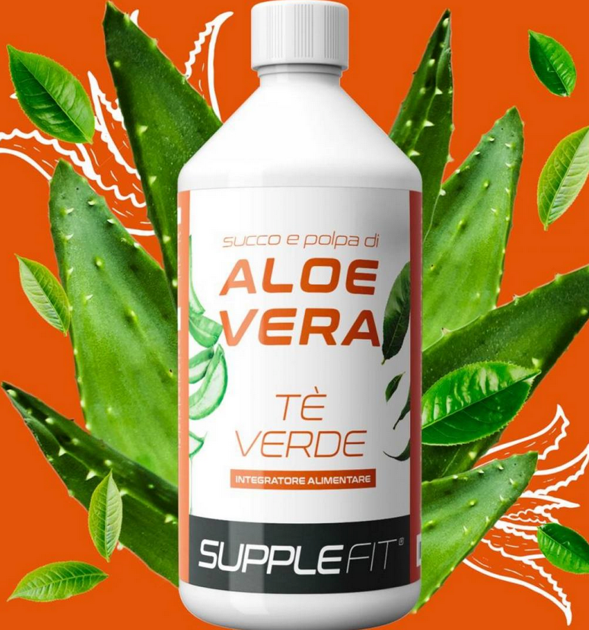 INTB011  Aloe Vera succo e polpa con tè verde 1000 ml