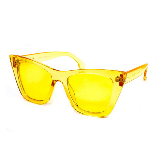 KL0064 OCCHIALI DA SOLE SQUARE KETTY SHINY YELLOW