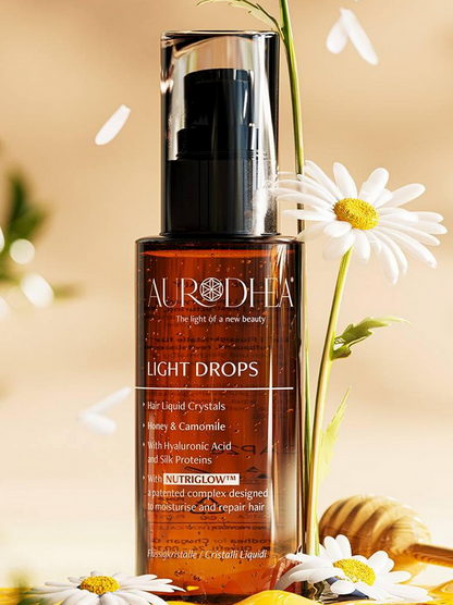 CAP28 LIGHT DROPS Miel &amp; Camomille Cristaux liquides pour cheveux 50 ml