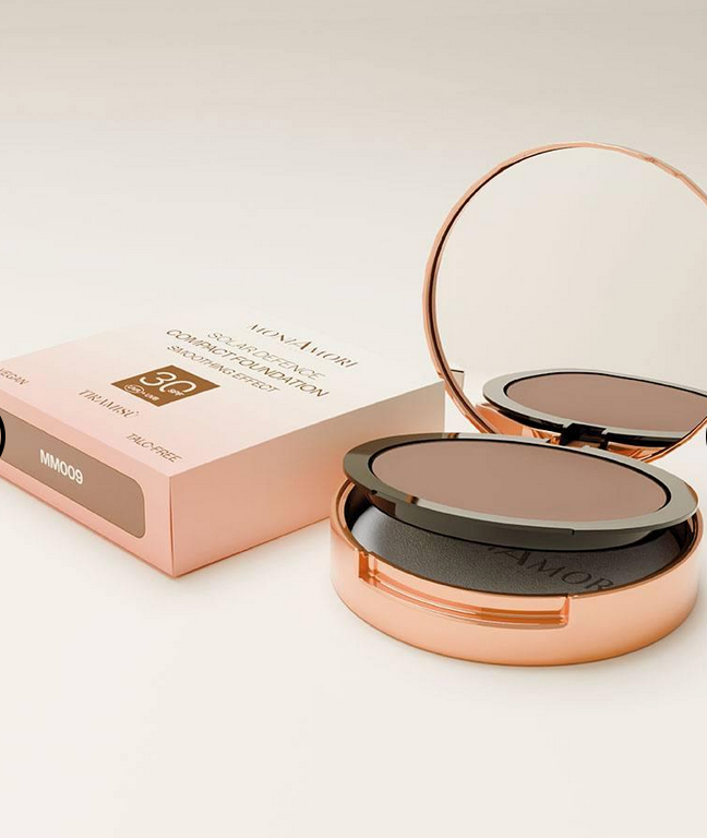 MM009 Fond de Teint Compact Solar Defense Tiramisu avec SPF 30