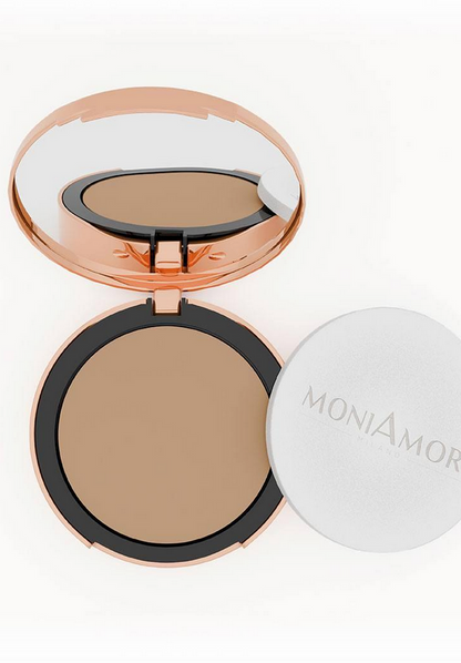 MM006 Fond de teint compact Solar Defense Amaretto avec SPF 30