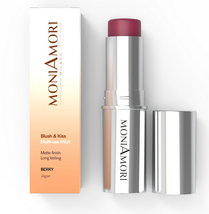 MM042 Rouge- und Kuss-Stick, Mehrzweckfarbe Beere, 7 g